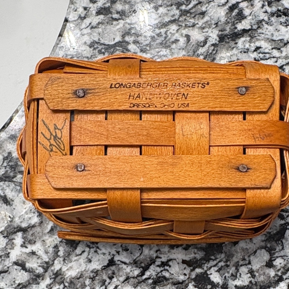 Longaberger Honey Brown Handwoven Basket